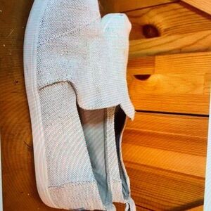 Toms natural metallic linen cupaole women’s deconstructed espadrille